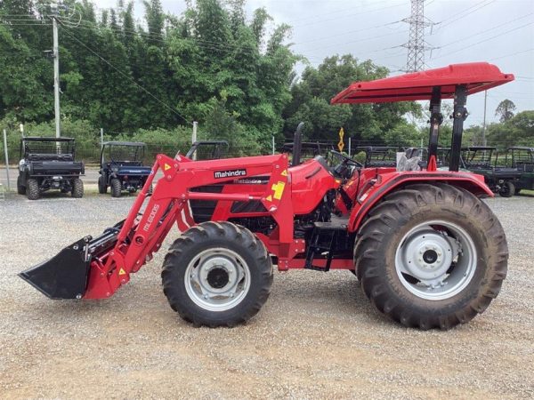 Mahindra 6075 4WD with Front Loader Attachment and Bucket - Image 2
