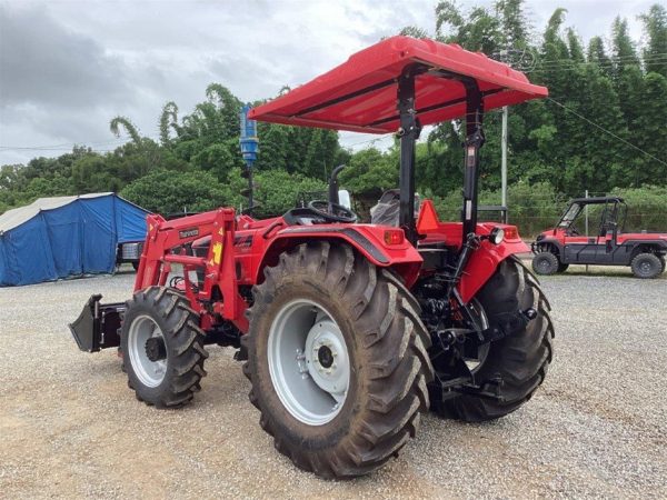 Mahindra 6075 4WD with Front Loader Attachment and Bucket - Image 3